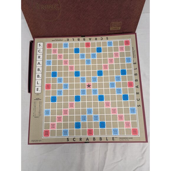 Vintage 1976 Scrabble Crossword Game Selchow & Righter Co Made in USA Complete - Picture 4 of 8